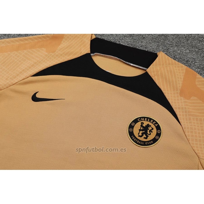 Chandal del Chelsea Manga Corta 2022-2023 Oro - Pantalon Corto